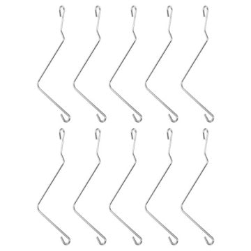 Set of 10 Silver Spring Clips for Beehive Frames
