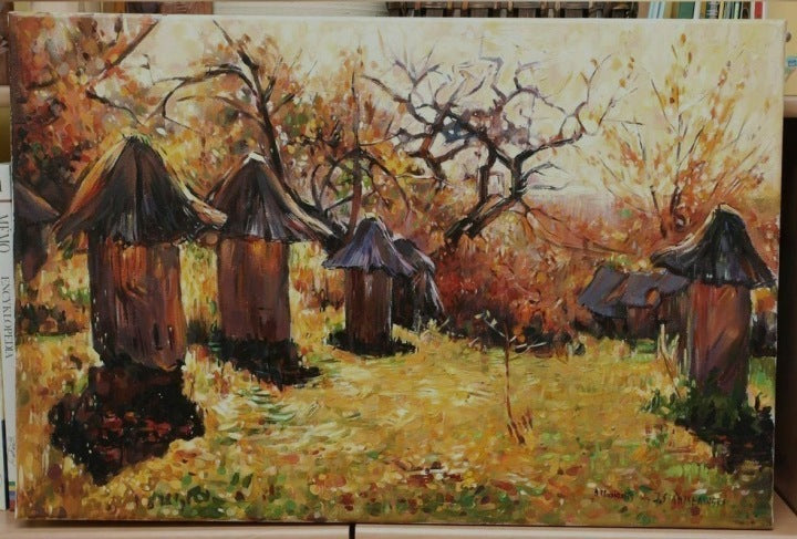 Reproduction of J. Stanisławski Painting 'Ula in Ukraine'