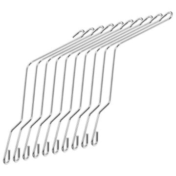 Set of 10 Silver Spring Clips for Beehive Frames