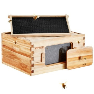 Wooden Observation Beehive with Acrylic Viewing Windows