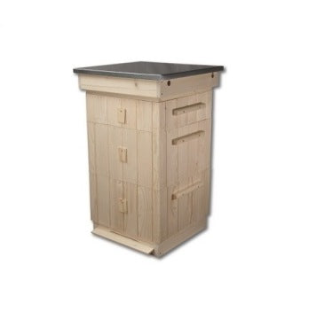 Wooden 10-Frame Wielkopolski Beehive with Hygienic Bottom Board
