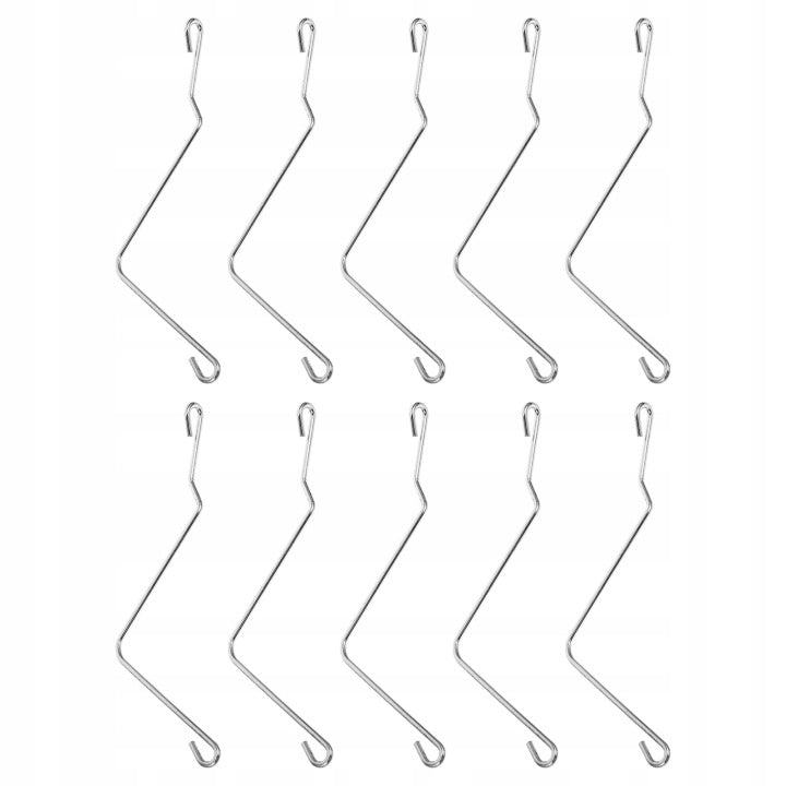 Set of 10 Silver Spring Clips for Beehive Frames